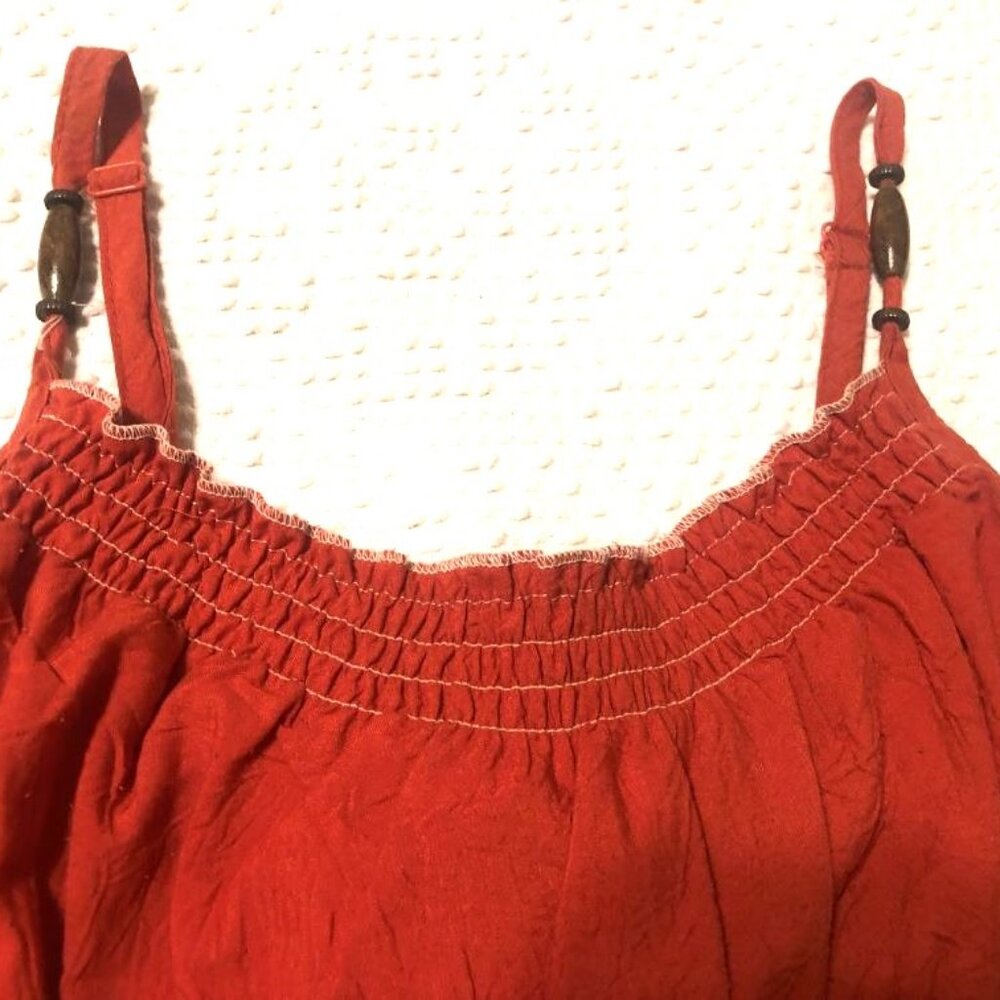 burnt orange sleeveless top - Picture 4 of 4